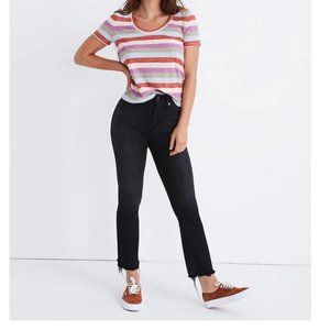 Madewell Cali Demi-Boot Jeans in Black